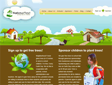 Tablet Screenshot of neighborhoodforest.org